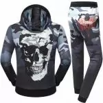 sport survetement philipp plein pattern army camouflage